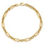 Leslie's 10K Polished Fancy Link Bracelet - Image 4