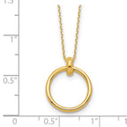 Leslie's 10K Polished Circle Necklace - Image 4