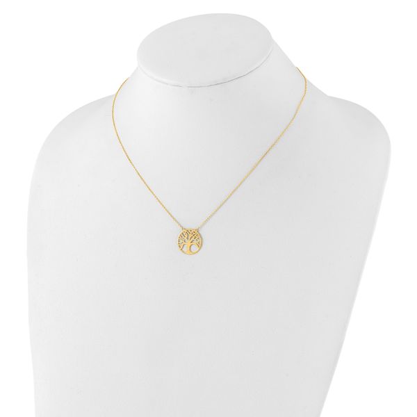 Leslie's 10K Polished Tree of Life Necklace - Image 3