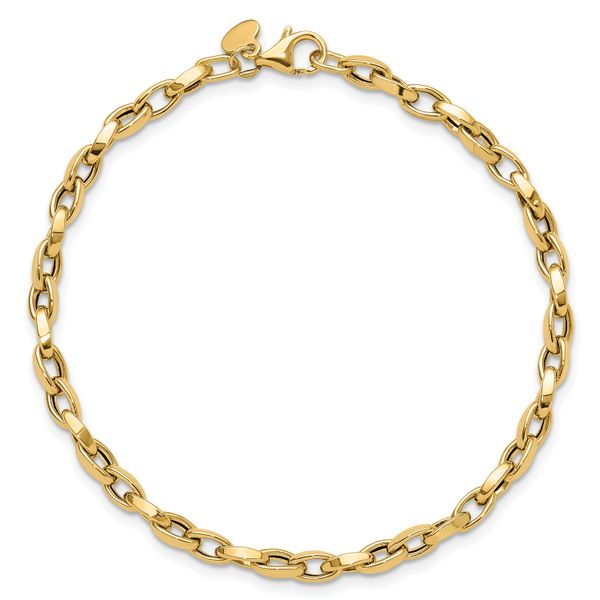Leslie's 10K Polished Fancy Link Bracelet - Image 4