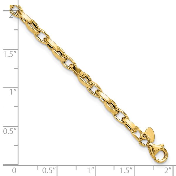 Leslie's 10K Polished Fancy Link Bracelet - Image 5