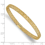 Leslie's 10K Fancy Stretch Bangle Bracelet - Image 2