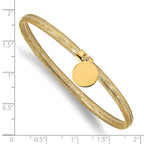 Leslie's 10K Stretch Mesh w/Dangle Charm Bracelet - Image 2