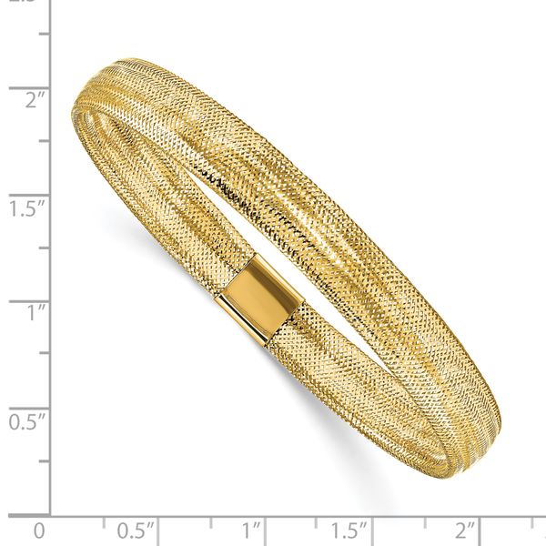 Leslie's 10K Polished Mesh Stretch Bracelet - Image 2