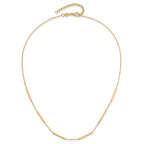 Leslie's 10K Polished 6 Bar Stations 16in with 1.5in ext Necklace - Image 4