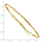 Leslie's 10K Polished Twisted Slip-on Bangle - Image 3