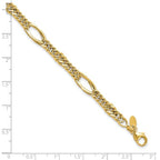 Leslie's 10k Polished Fancy Link Bracelet - Image 5