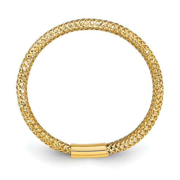 Leslie's 10k Polished/Textured Stretch Ring - Image 2