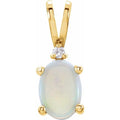 Accented Cabochon Pendant