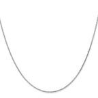 Leslie's 14K White Gold 1.0mm D/C Wheat Chain - Image 2