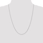 Leslie's 14K White Gold 1.0mm D/C Wheat Chain - Image 4