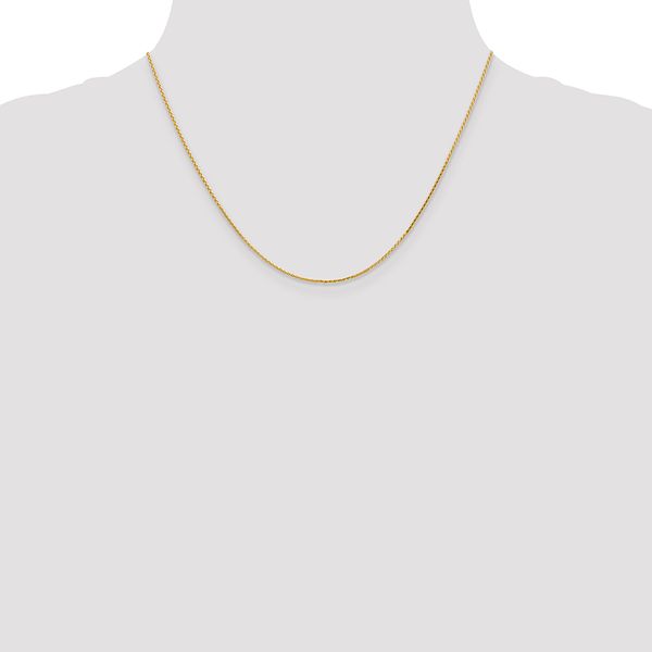 Leslie's 14K 1.0mm D/C Wheat Chain - Image 4