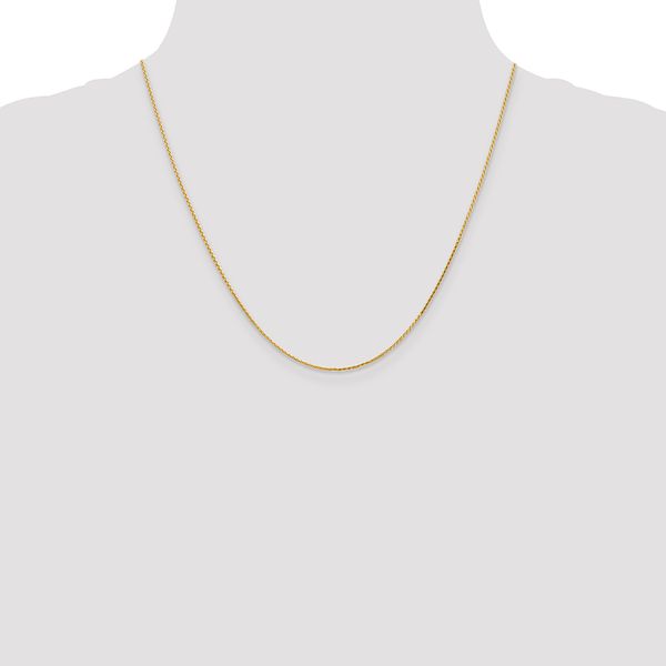 Leslie's 14K 1.0mm D/C Wheat Chain - Image 4