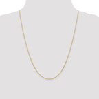 Leslie's 14K 1.0mm D/C Wheat Chain - Image 4