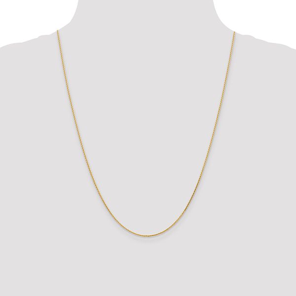 Leslie's 14K 1.0mm D/C Wheat Chain - Image 4