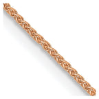 Leslie's 14K Rose Gold .8mm Spiga Chain