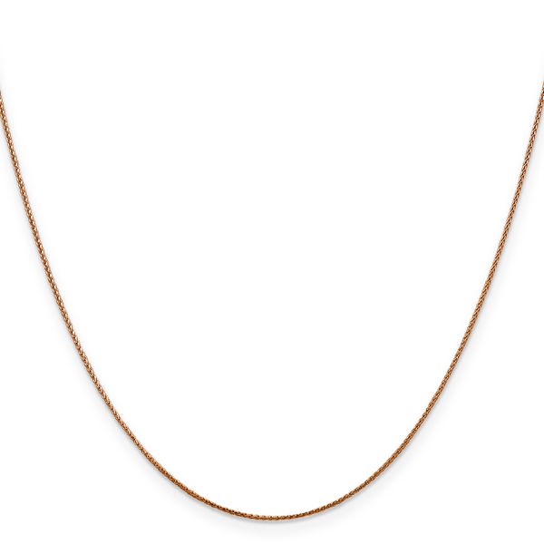 Leslie's 14K Rose Gold .8mm Spiga Chain - Image 2