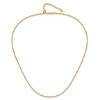 Leslie's 14K Adjustable 2.5mm Semi-Solid D/C Cable Chain - Image 4