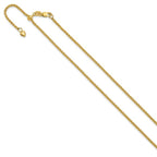 Leslie's 14K Adjustable 1.6mm Semi-solid Spiga Chain - Image 2