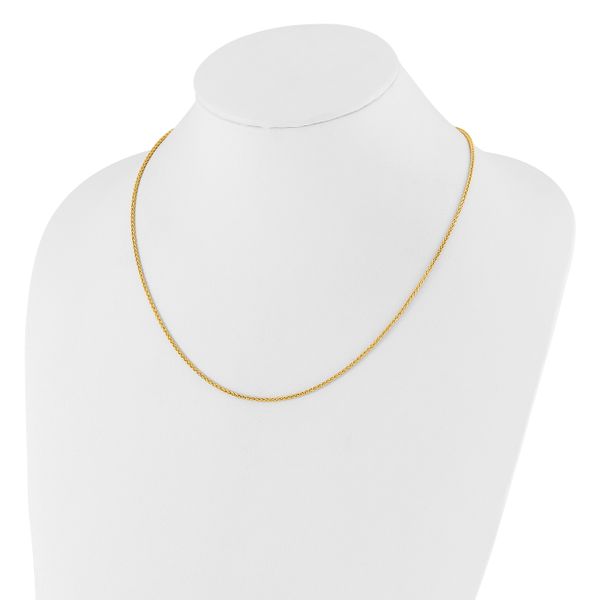 Leslie's 14K Adjustable 1.6mm Semi-solid Spiga Chain - Image 3