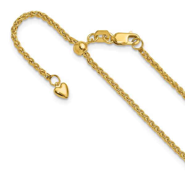 Leslie's 14K Adjustable 1.6mm Semi-solid Spiga Chain