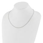 Leslie's 14K White Gold Adjustable 2.5mm Semi-Solid D/C Cable Chain - Image 3