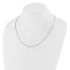 Leslie's 14K White Gold Adjustable 1.6mm Semi-solid Spiga Chain - Image 3