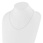 Leslie's 14K White Gold Adjustable 1mm D/C Cable Chain - Image 3
