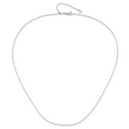 Leslie's 14K White Gold Adjustable 1mm D/C Cable Chain - Image 4