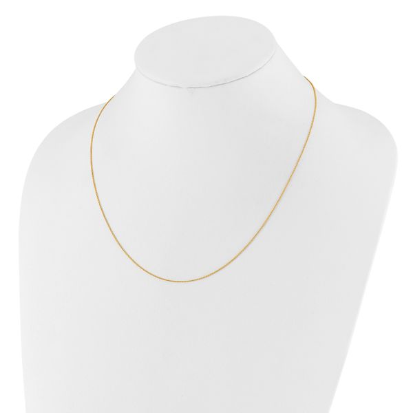 Leslie's 14K Adjustable .7mm Round Cable Chain - Image 3