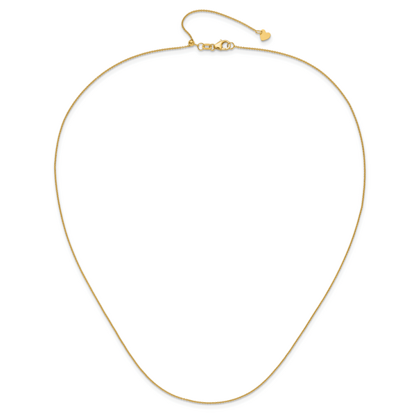 Leslie's 14K Adjustable .7mm Round Cable Chain - Image 4
