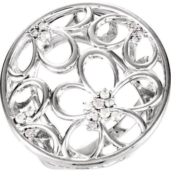 Accented Floral Ring