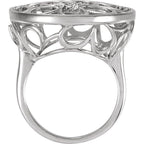 Accented Floral Ring - Image 2