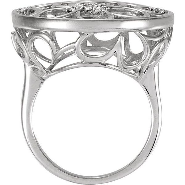 Accented Floral Ring - Image 2