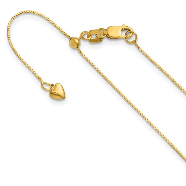 Leslie's 14K Adjustable .55mm Baby Box Chain
