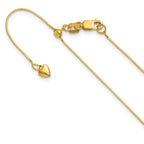 Leslie's 14K Adjustable .55mm Baby Box Chain
