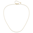 14K Adjustable .55mm Baby Box Chain - Image 4