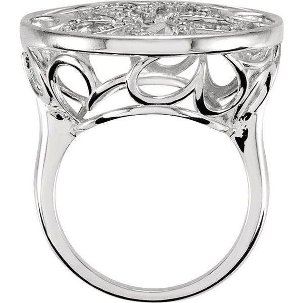 Accented Floral Ring - Image 2