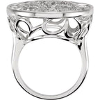 Accented Floral Ring - Image 2