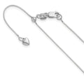 Leslie's 14K White Gold Adjustable .55mm Baby Box Chain