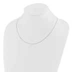 Leslie's 14K White Gold Adjustable .55mm Baby Box Chain - Image 3
