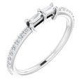 Accented Two-Stone Ring