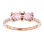 Accented Two-Stone Ring - Image 3