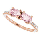 Accented Two-Stone Ring - Image 5