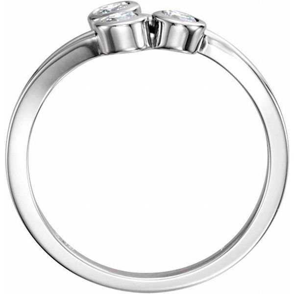 Three-Stone Bezel-Set Ring - Image 2