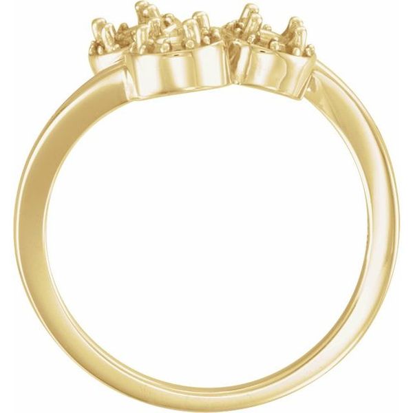 Halo-Style Three-Stone Ring - Image 2
