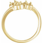 Halo-Style Three-Stone Ring - Image 2