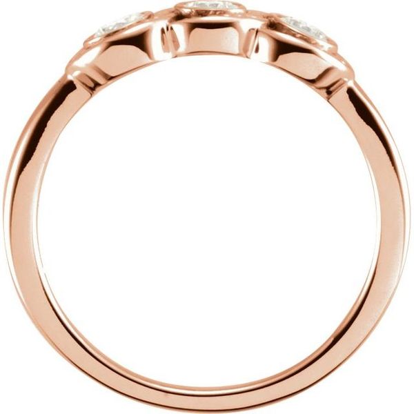 Three-Stone Bezel-Set Ring - Image 2