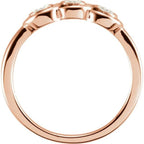 Three-Stone Bezel-Set Ring - Image 2