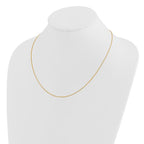 Leslie's 14K Adjustable .85mm Wheat Chain - Image 3